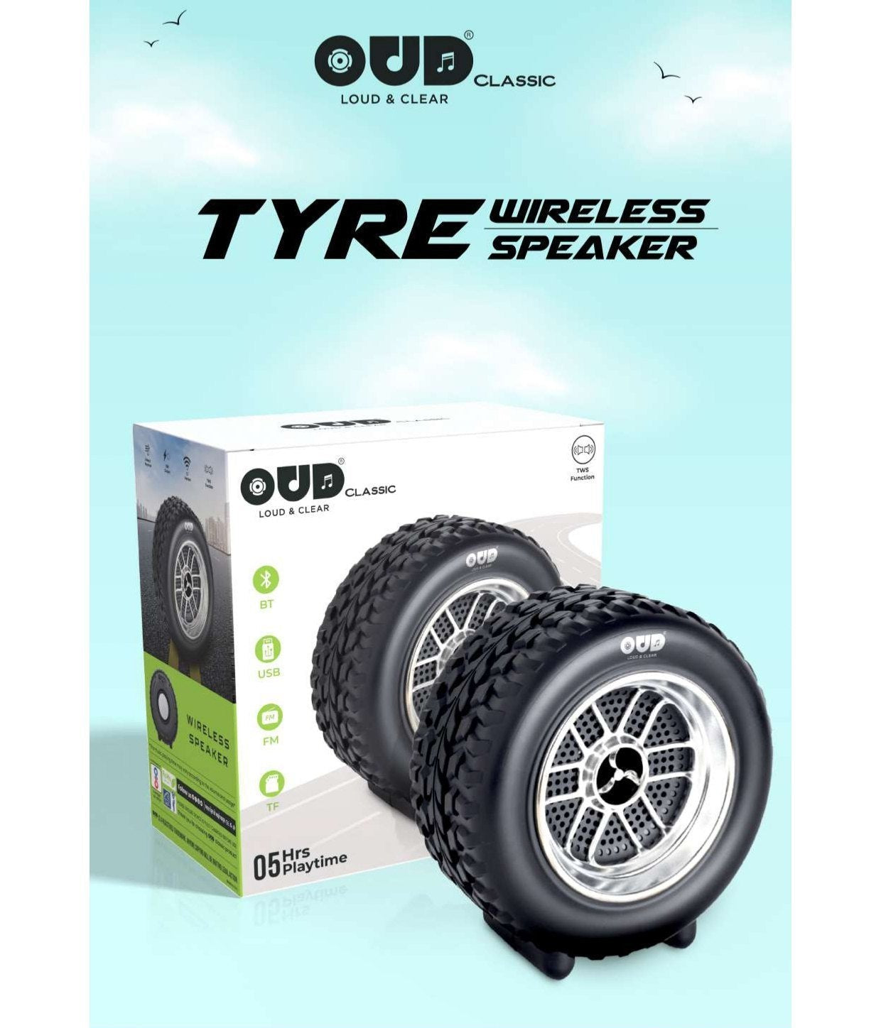 TYRE OUD Classic Bluetooth Speaker