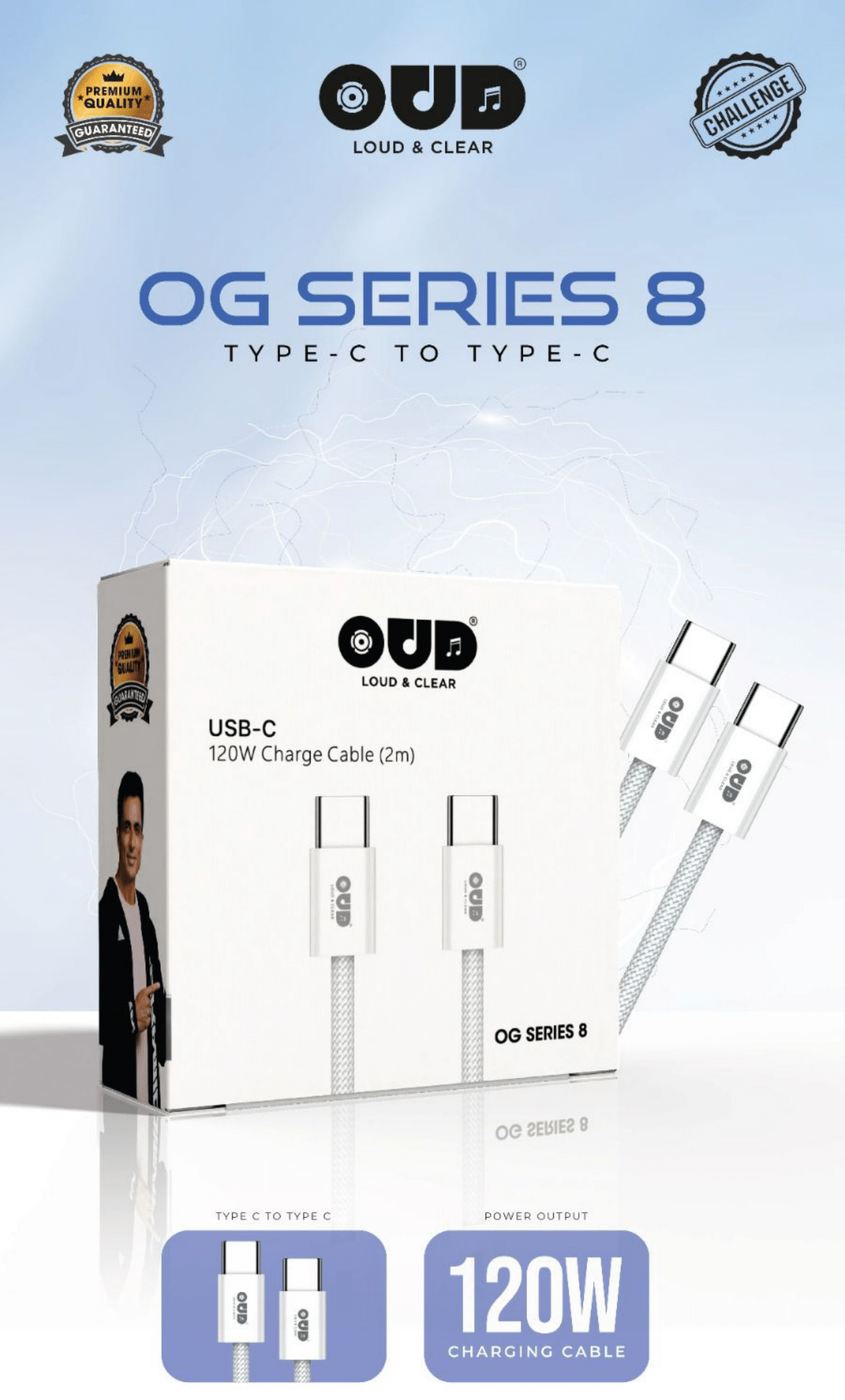OG SERIES 8 OUD Challenge Data Cable C-TO-C