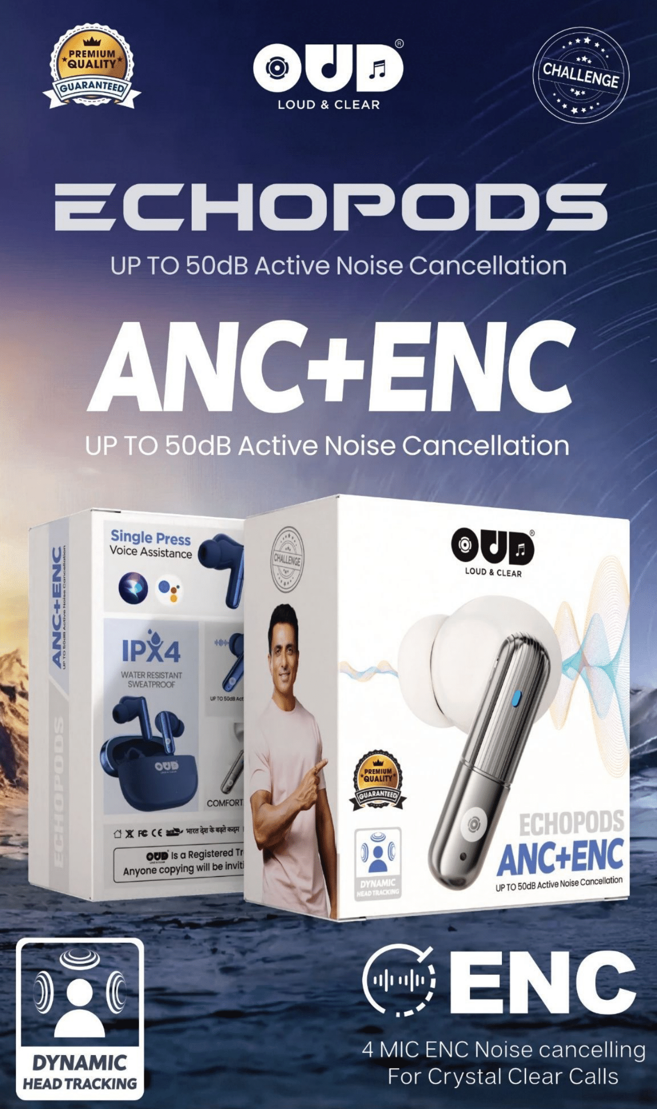 ECHOPODS OUD Challenge Earbuds