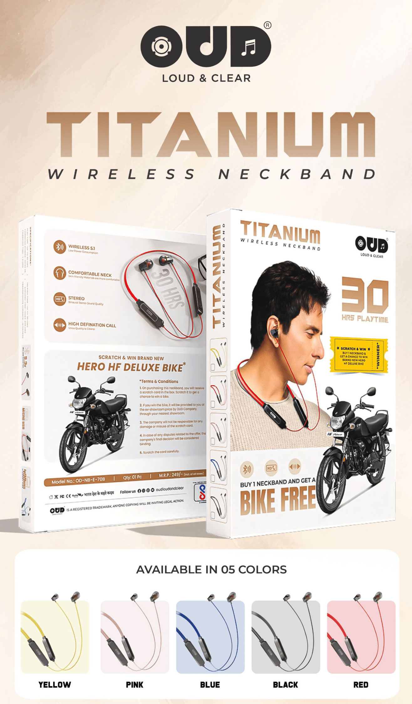 TITANIUM OUD Classic Neckband