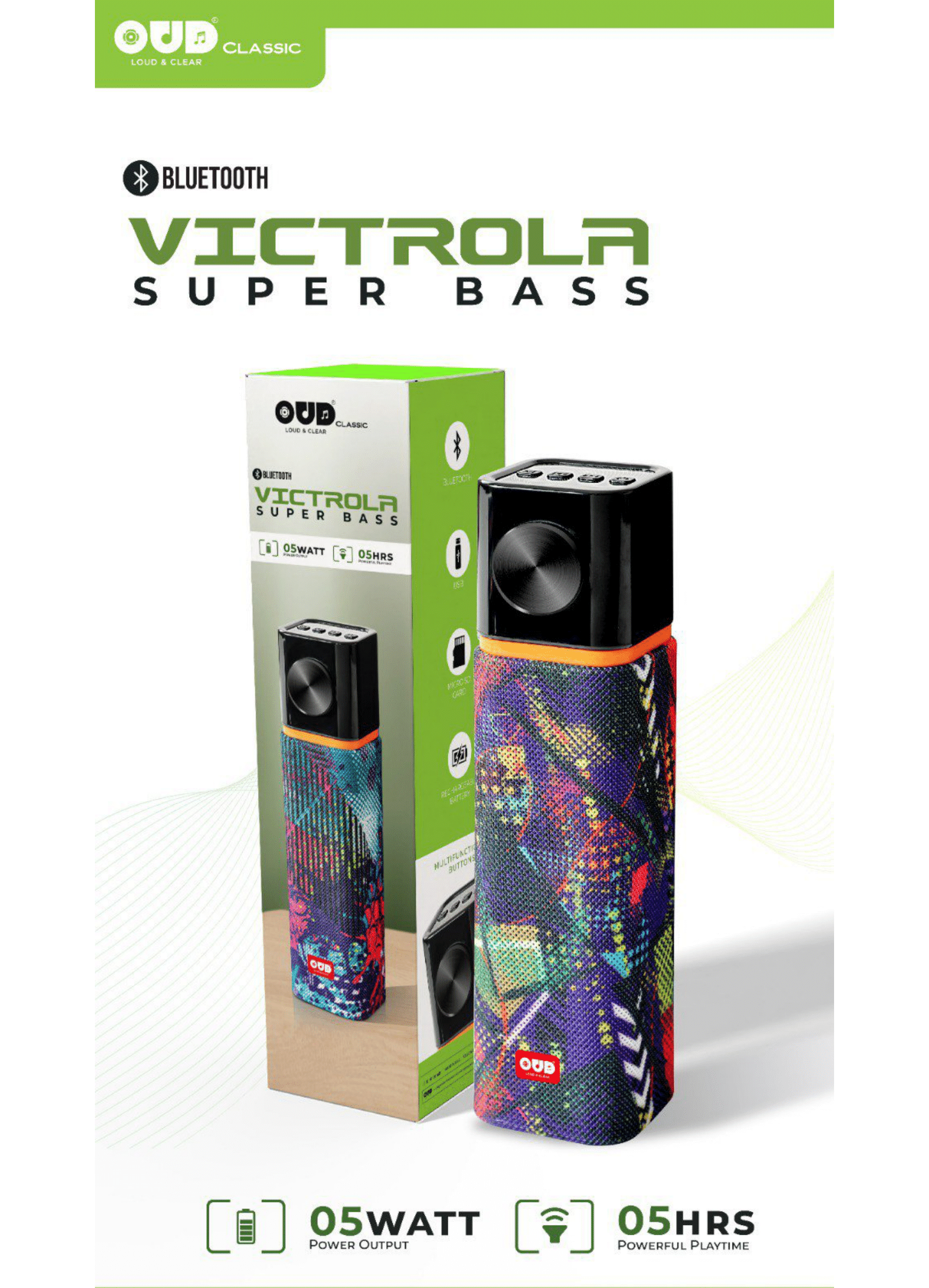 VICTROLA OUD Classic Bluetooth Speaker