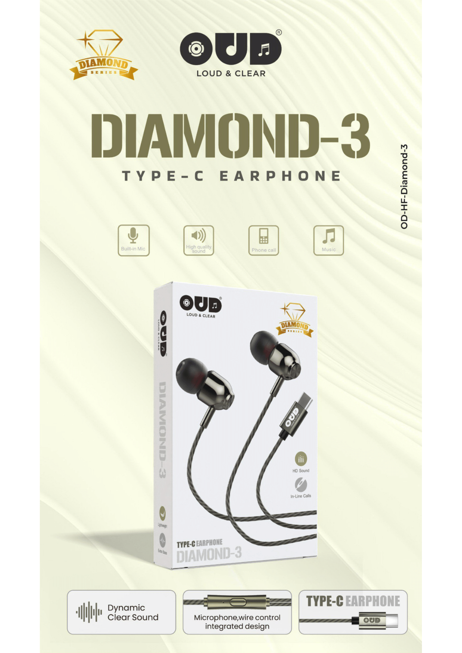 DIAMOND-3 OUD Earphone Type-C