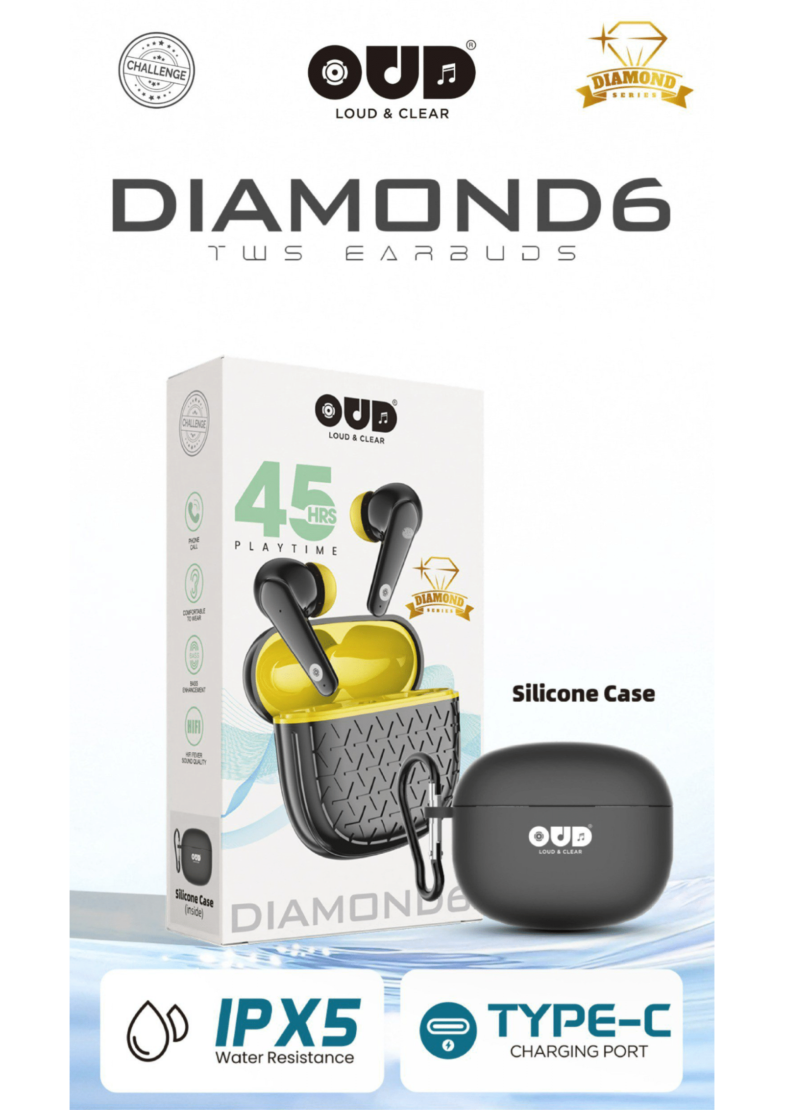 DIAMOND-6 OUD Challenge Earbuds