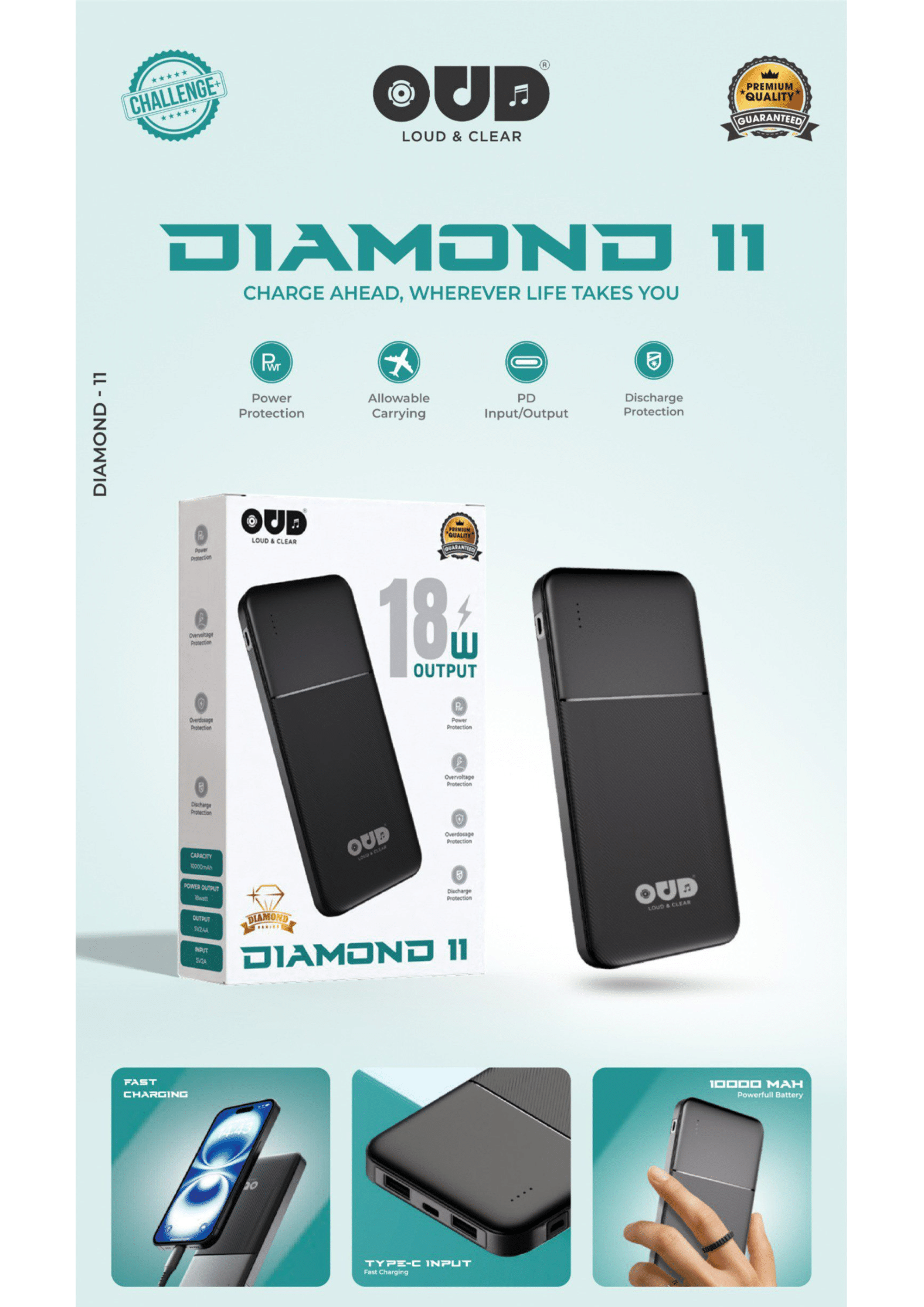 DIAMOND-11 OUD Challenge Power Bank