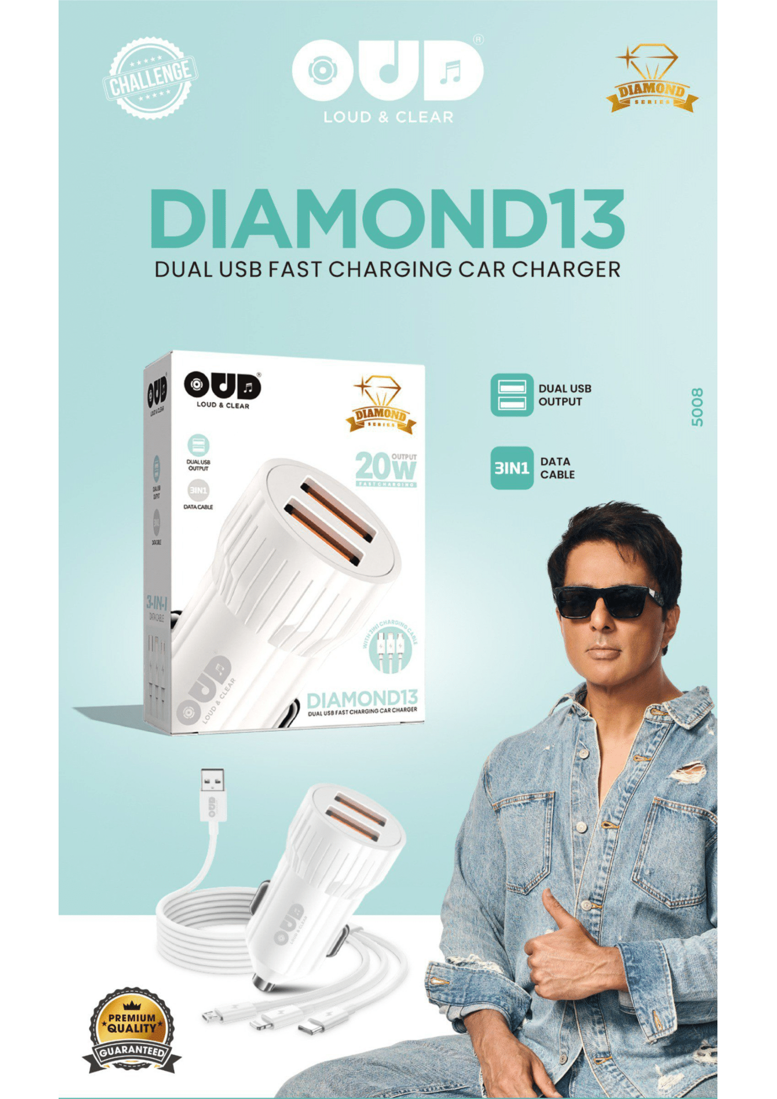 DIAMOND-13 OUD Challenge Car Charger