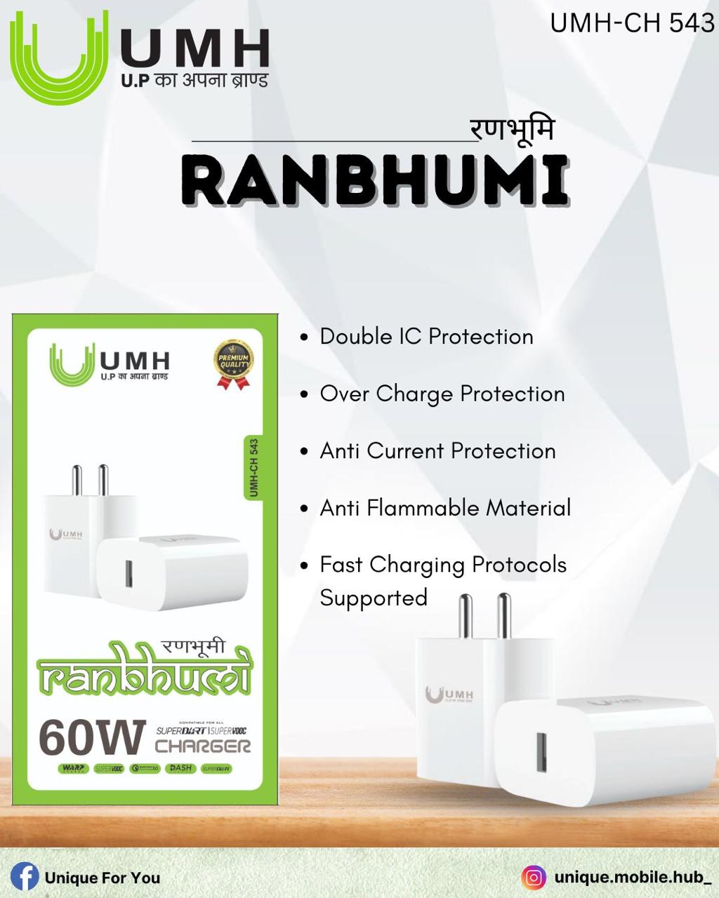 RANBHUMI 60W UMH Charger