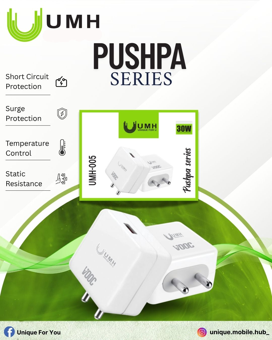 PUSHPA 30W UMH Charger