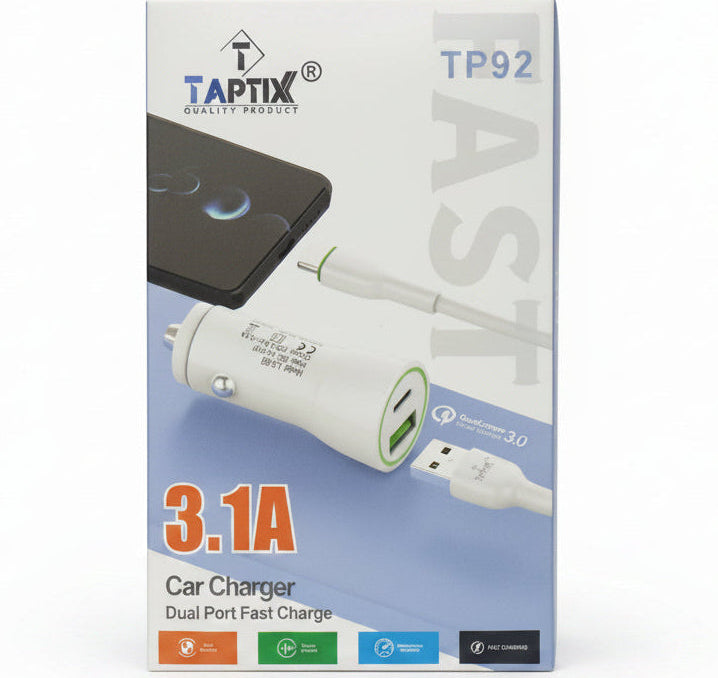 PD 3.1A TAPTIX Car Charger