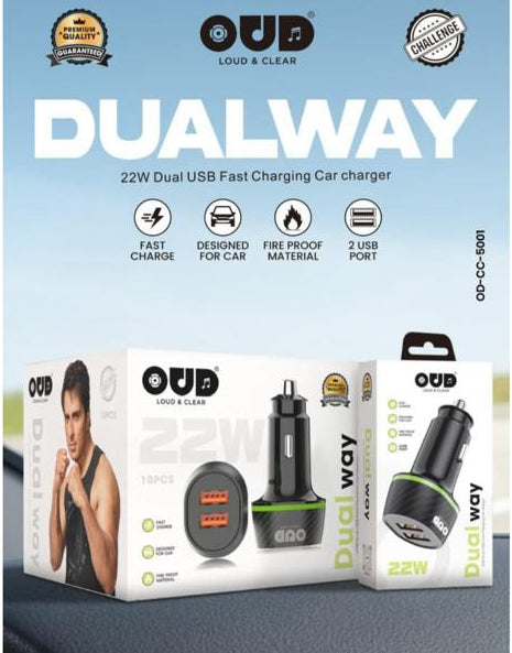 DUALWAY 22W OUD Challenge Car Charger